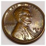 1929-S Lincoln Wheat Cent Penny AU/BU