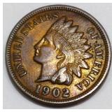 1902 Indian Head Penny AU/BU