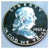 1962 Gem Proof  Franklin Half Dollar
