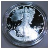 1991 Proof American Silver Eagle