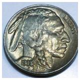 1938-D Buffalo Nickel AU/BU