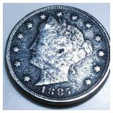 1885 Liberty V Nickel High Grade Very Rare Date