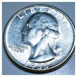 1935-D Washington Silver Quarter Uncirculated