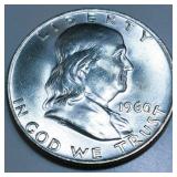 1960-D Franklin Half Dollar Gem Uncirculated