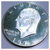 1973-S Proof Silver Eisenhower Dollar