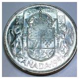 1953 Canada Silver Half Dollar Uncirculated
