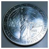 1965 Ellis Island National Shrine 90% Silver BU