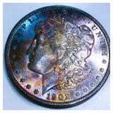 1902-O Morgan Silver Dollar Uncirculated Toned
