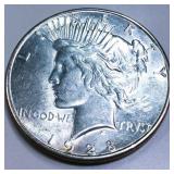 1928-S Peace Silver Dollar AU/BU Rare Date