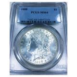 1888 Morgan Silver Dollar PCGS MS64