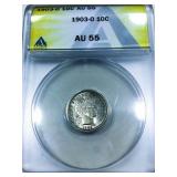1903-O Barber Dime ANACS AU55