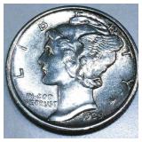 1939-D Mercury Silver Dime Uncirculated