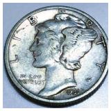 1931-S Mercury Silver Dime High Grade