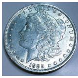 1889-O Morgan Silver Dollar AU/BU Slider
