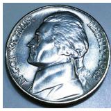 1942 Jefferson Silver War Nickel Gem BU Full Steps