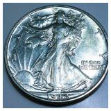1942-S Walking Liberty Half Dollar AU/BU