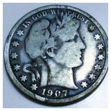 1907 Barber Half Dollar