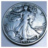 1917 Walking Liberty Half Dollar High Grade