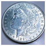 1891-CC Morgan Silver Dollar Very High Grade