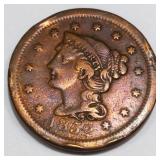 1852 Braided Hair Large Cent High Grade