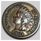 1884 Indian Head Penny High Grade