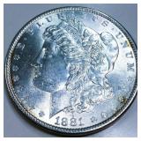 1881 Morgan Silver Dollar Uncirculated