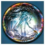 1988 American Silver Eagle Uncirculated Toned