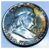 1957 Franklin Half Dollar Gem Uncirculated