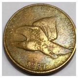 1857 Flying Eagle Cent Penny High Grade
