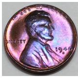 1940-S Lincoln Wheat Cent Penny Gem BU Toned