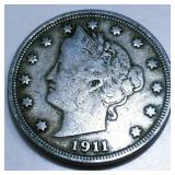 1911 Liberty V Nickel High Grade