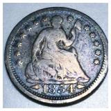 1854 Seated Liberty Half Dime
