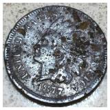 1877 Indian Head Penny High Grade Very Rare Date