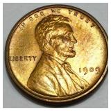 1909 VDB Lincoln Wheat Cent Penny Uncirculated