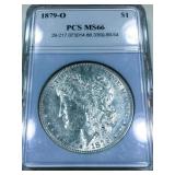 1879-O Morgan Silver Dollar PCS MS66