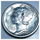 1919 Mercury Silver Dime Uncirculated