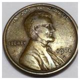 1914-S Lincoln Wheat Cent Penny High Grade