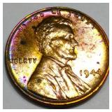 1944 Lincoln Wheat Cent Penny Uncirculated Toned