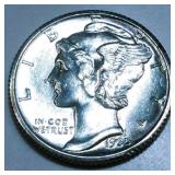 1935-S Mercury Silver Dime Gem Uncirculated