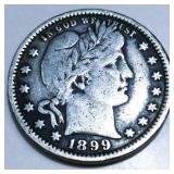 1899 Barber Quarter High Grade