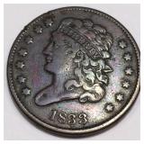 1833 Classic Head Half Cent High Grade