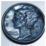 1938 Mercury Silver Dime Uncirculated