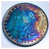 1886 Morgan Silver Dollar Uncirculated Toned