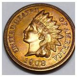 1908 Indian Head Penny Gem Uncirculated