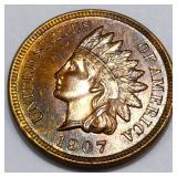 1907 Indian Head Penny Uncirculated