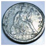 1855 Seated Liberty Dime High Grade
