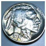 1929-D Buffalo Nickel AU/BU Rare Date