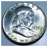 1958 Franklin Half Dollar Gem Uncirculated