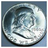 1960-D Franklin Half Dollar Gem Uncirculated
