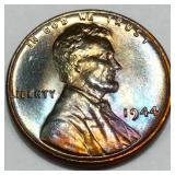 1944 Lincoln Wheat Cent Penny Uncirculated Toned